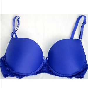 NWT Brazilian Style  Underwired Padded 🔥🔥Bra Royal Blue size Small (38)